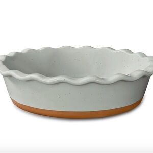 Mora Deep Fluted Ceramic Pie Dish - 9”